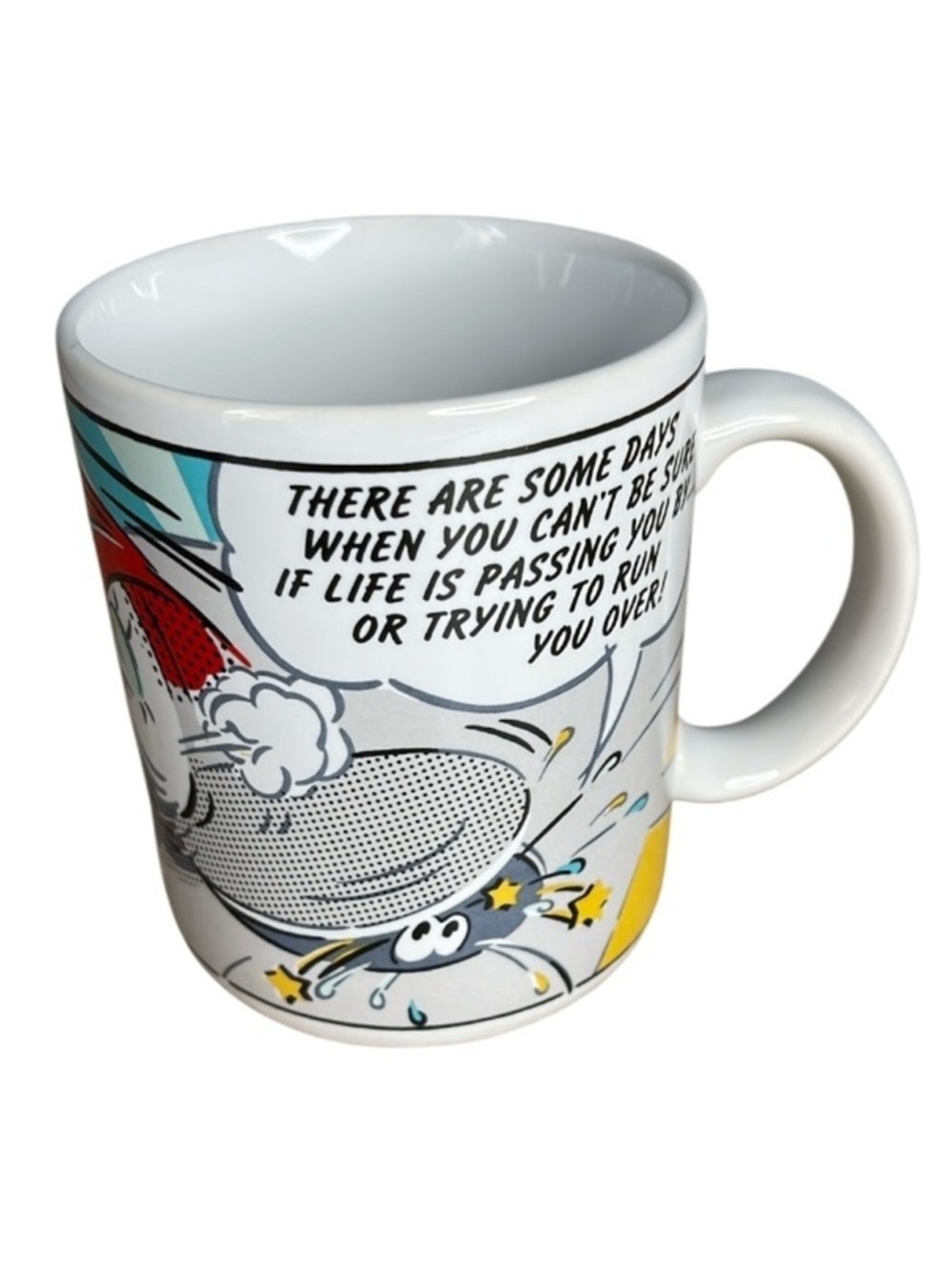 HALLMARK Bad Day Comic Style White Coffee Mug 10oz